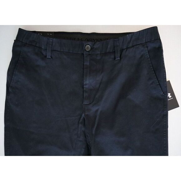 Under Armour 1370081 001 Men's Sz 30x32 Black Chino Tapered Leg Pants - Picture 8 of 12